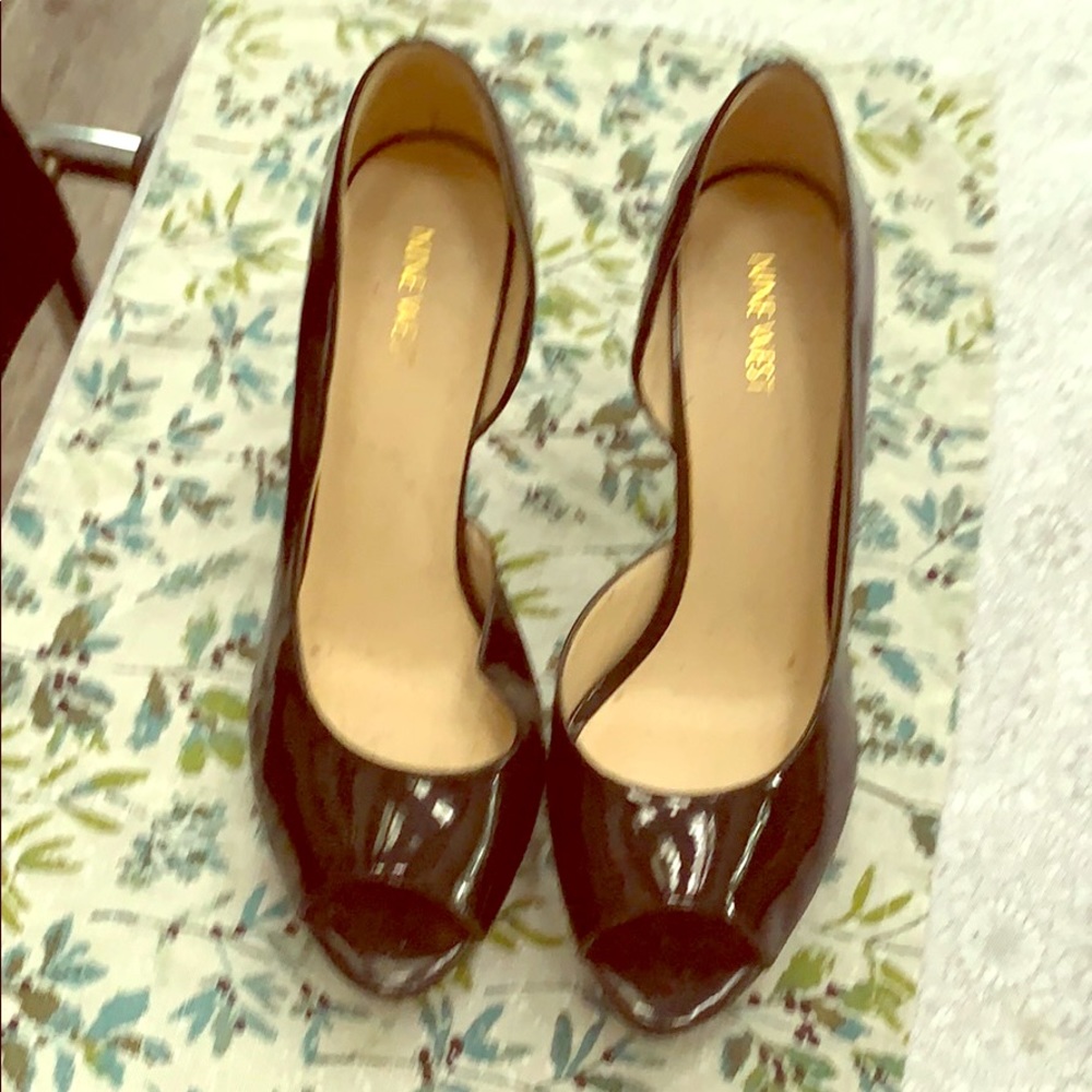 Nine West black heels size10